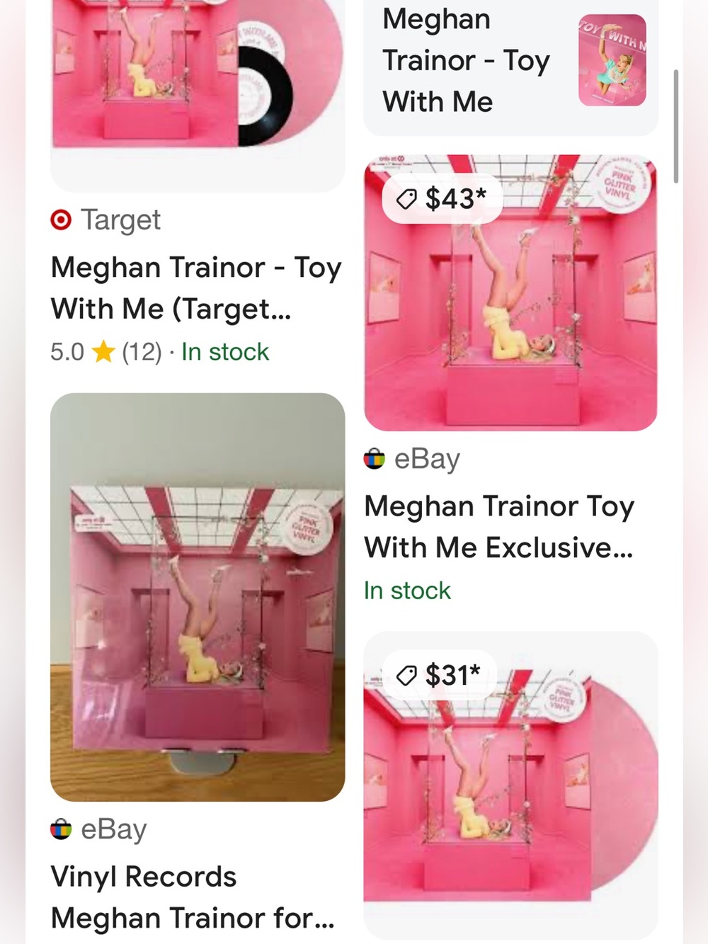 #2860**Toy With Me - Exclusive Pink Glitter Vinyl - Picture 5 of 17
